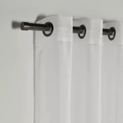 Bouclair White Kacha Sheer Curtain