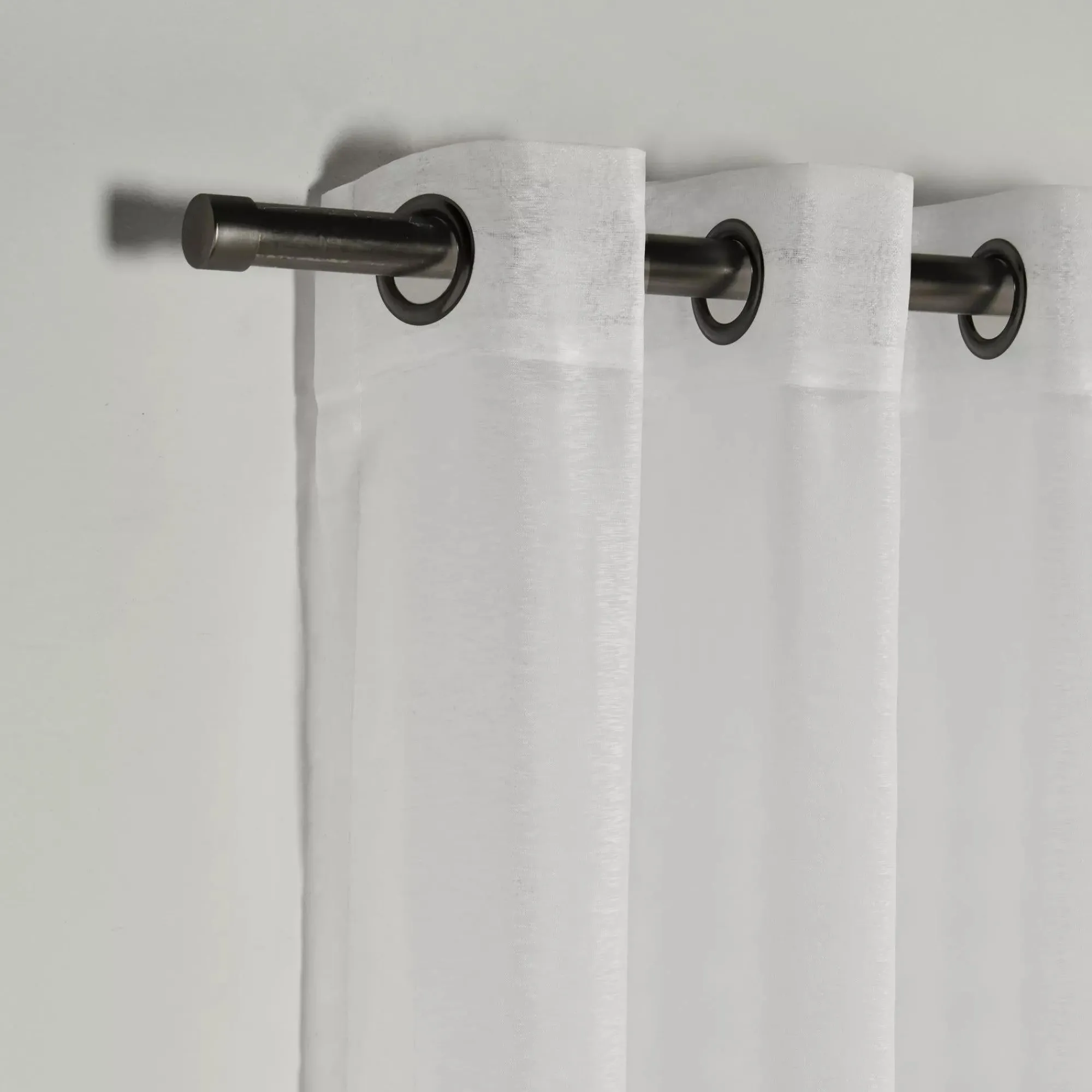 Bouclair White Kacha Sheer Curtain