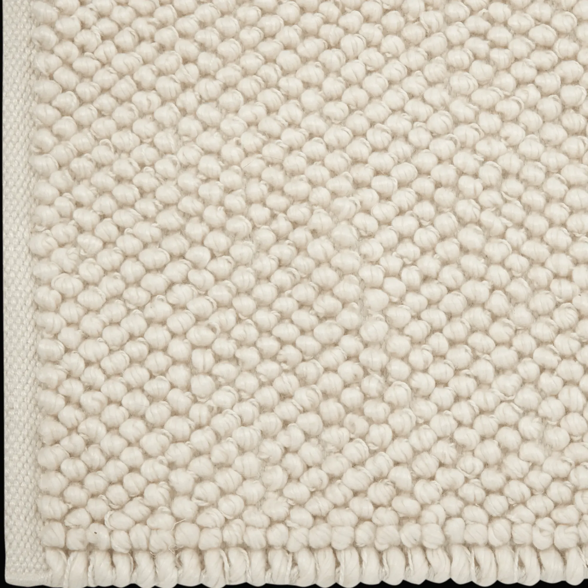 Best Bouclair White Landric Polyester Rug
