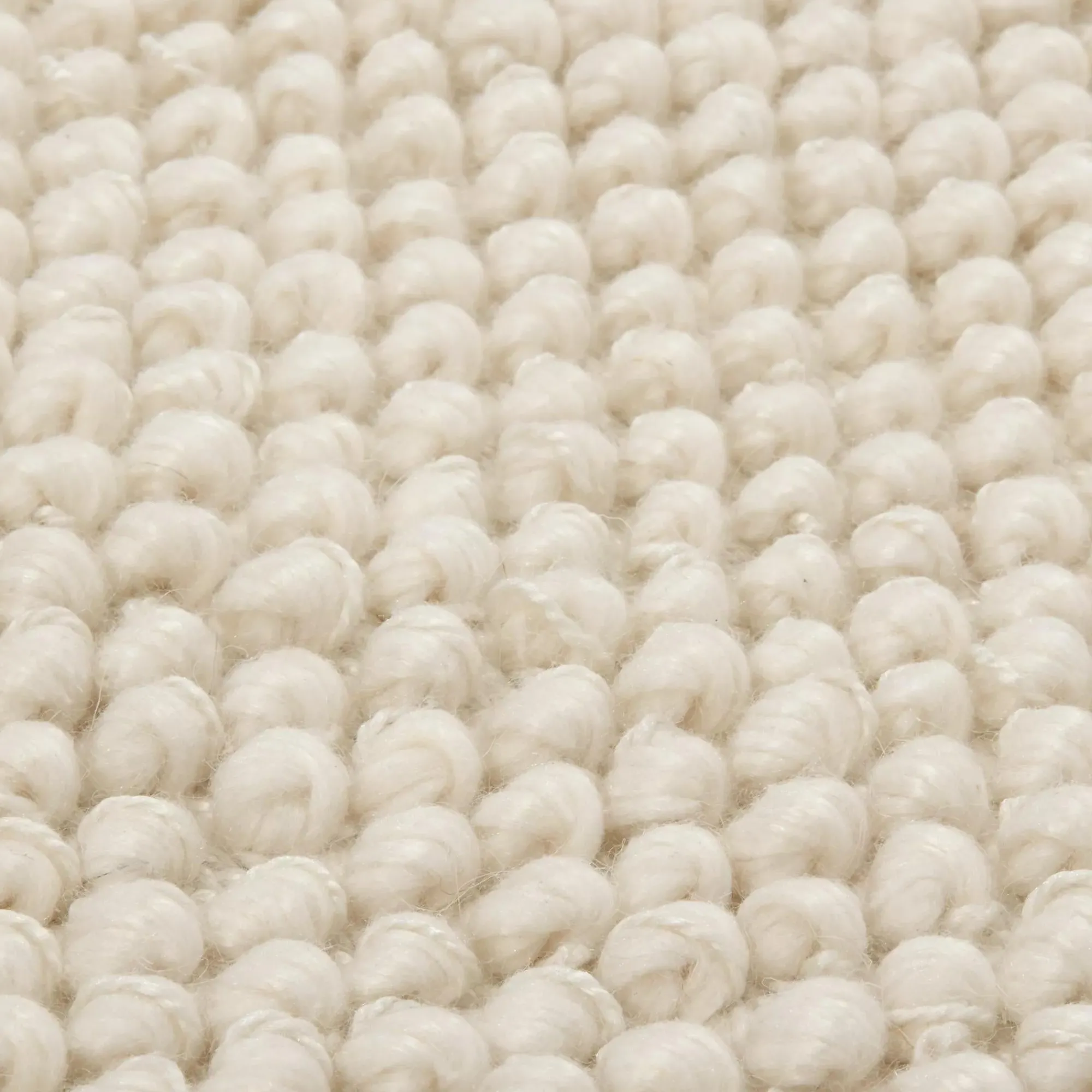 Best Bouclair White Landric Polyester Rug