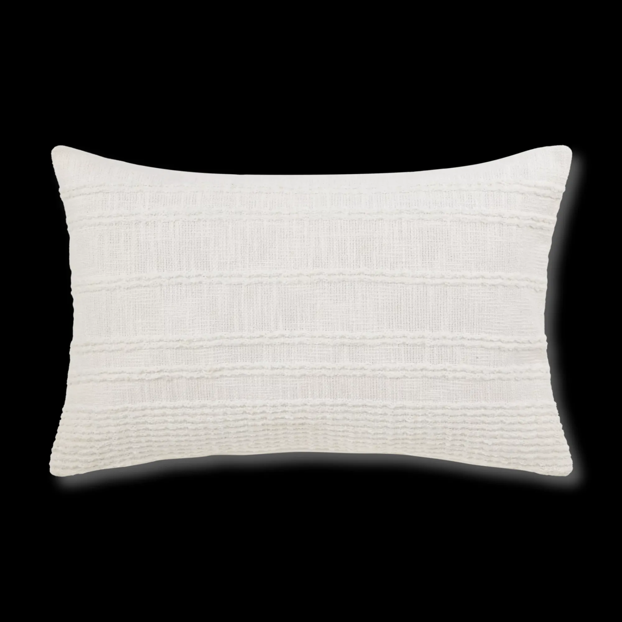Best Bouclair White Lindy Lumbar Decorative Pillow