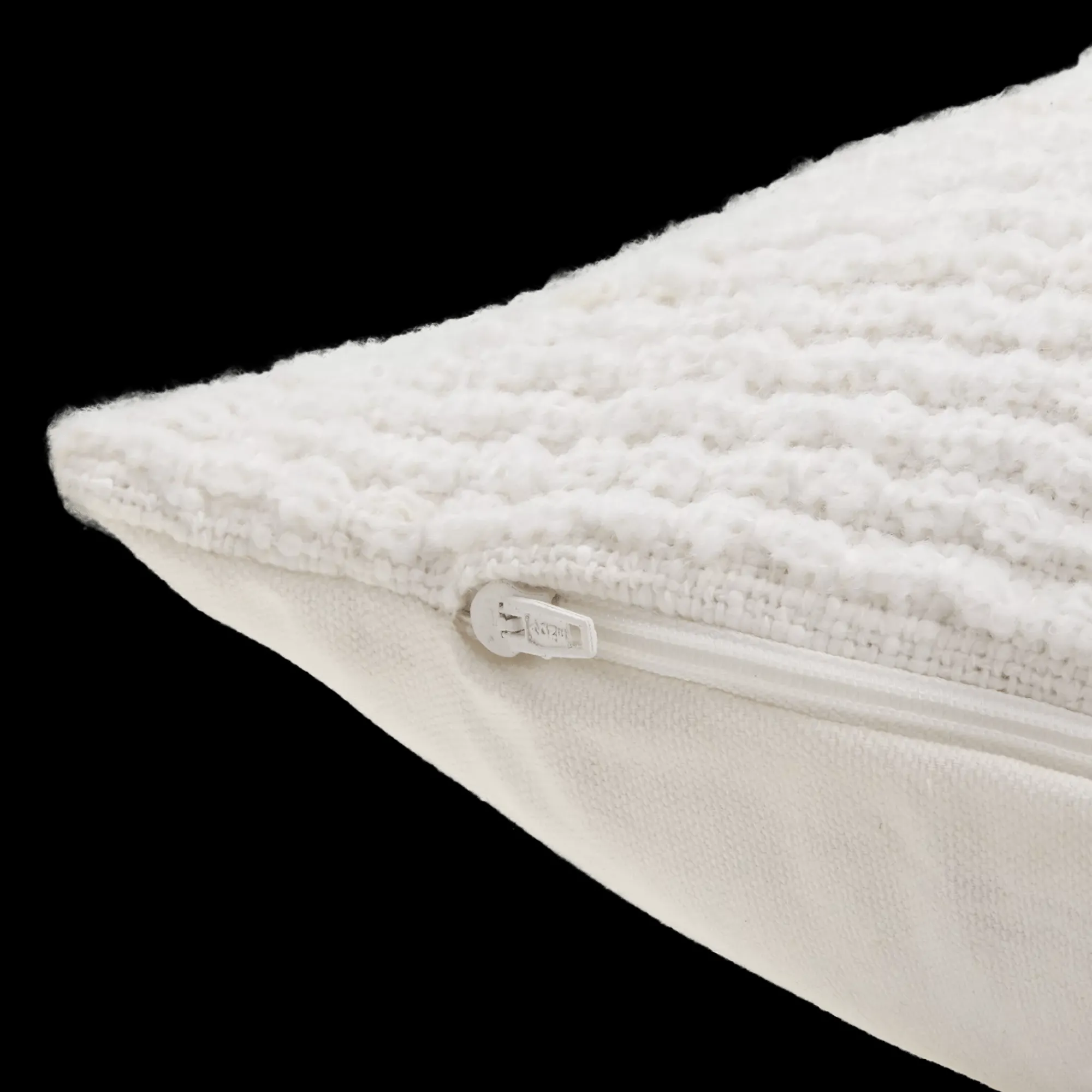 Best Bouclair White Lindy Lumbar Decorative Pillow