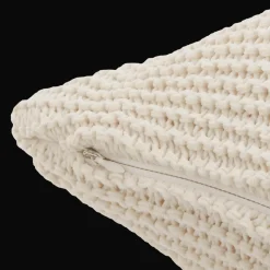 Online Bouclair White Lonny Knit Throw Pillow