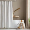 Outlet Bouclair White Waffy Essential Shower Curtain