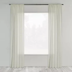 Best Bouclair White Wavy Sheer Curtain