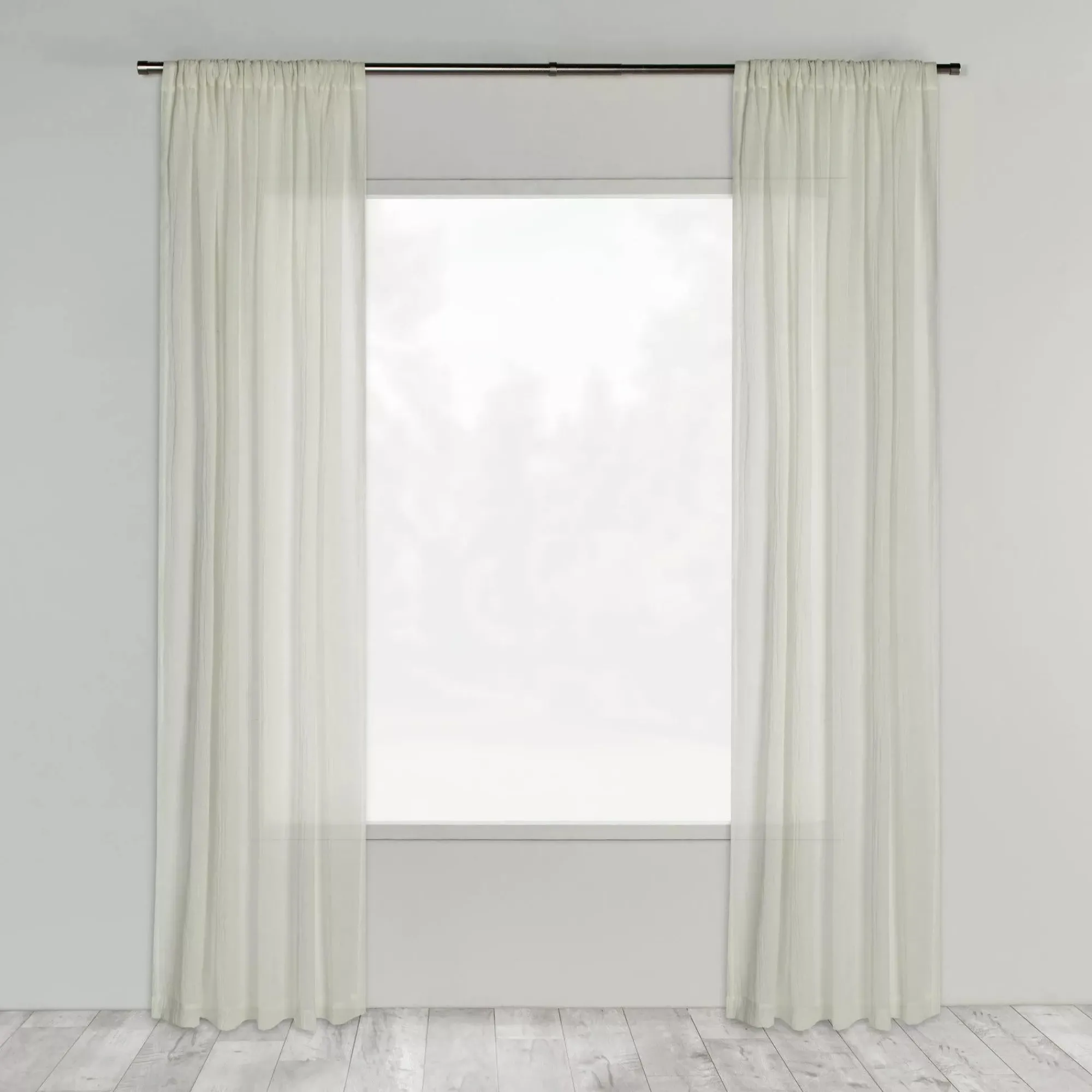 Best Bouclair White Wavy Sheer Curtain