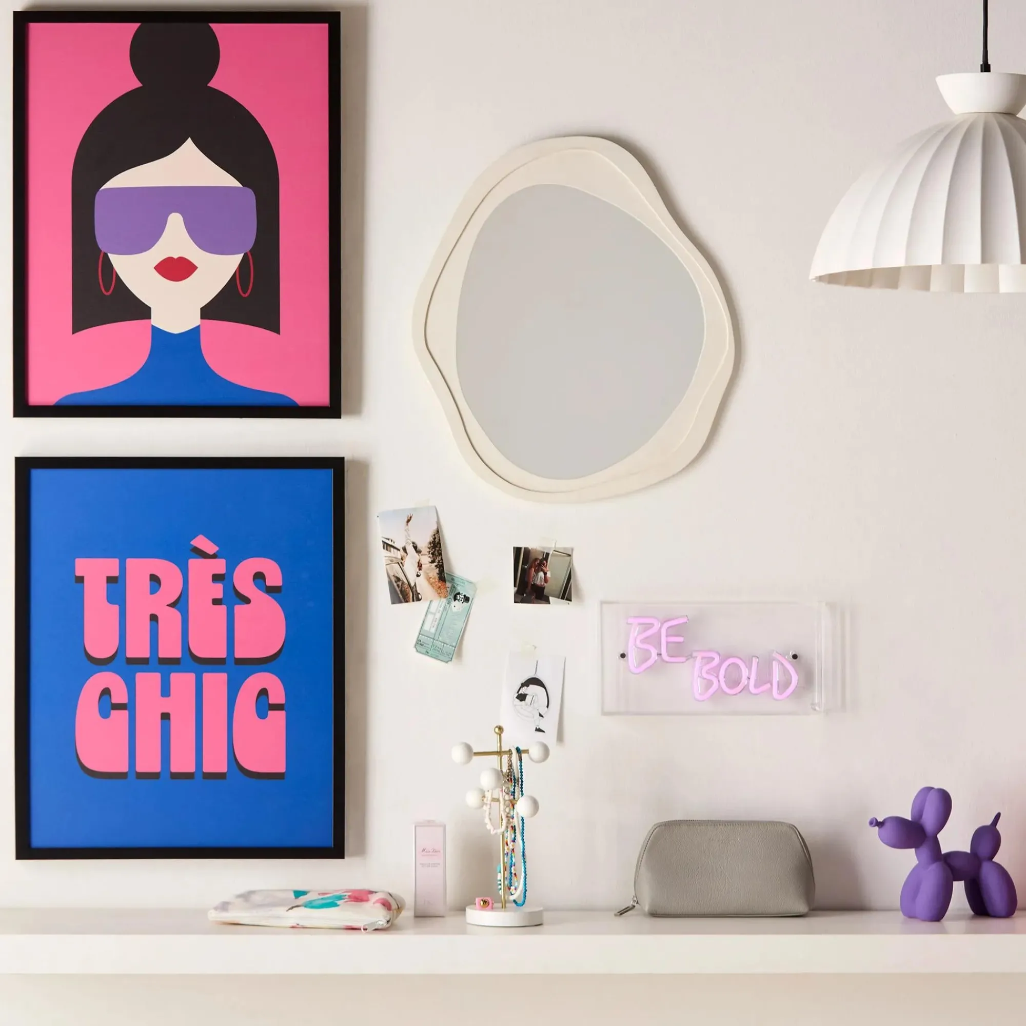 Hot Bouclair Wiggly Mirror