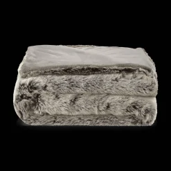 New Bouclair Wolf Faux Fur Throw