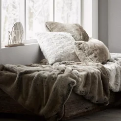 New Bouclair Wolf Faux Fur Throw