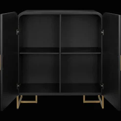 Bouclair Wood and Gold Buffet