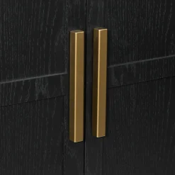 Bouclair Wood and Gold Buffet