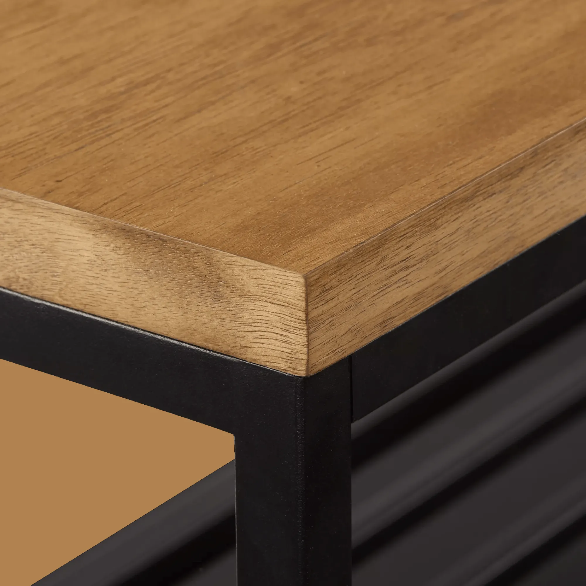 Sale Bouclair Wood and Metal Bench with Shoe Rack