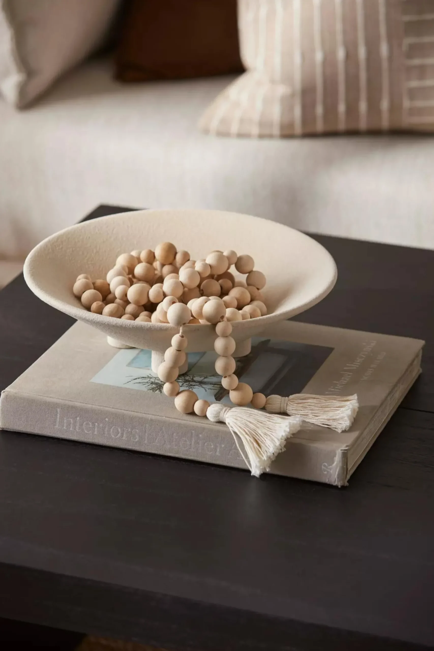 Bouclair Wood Bead Garland