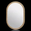 New Bouclair Wood Framed Oval Mirror