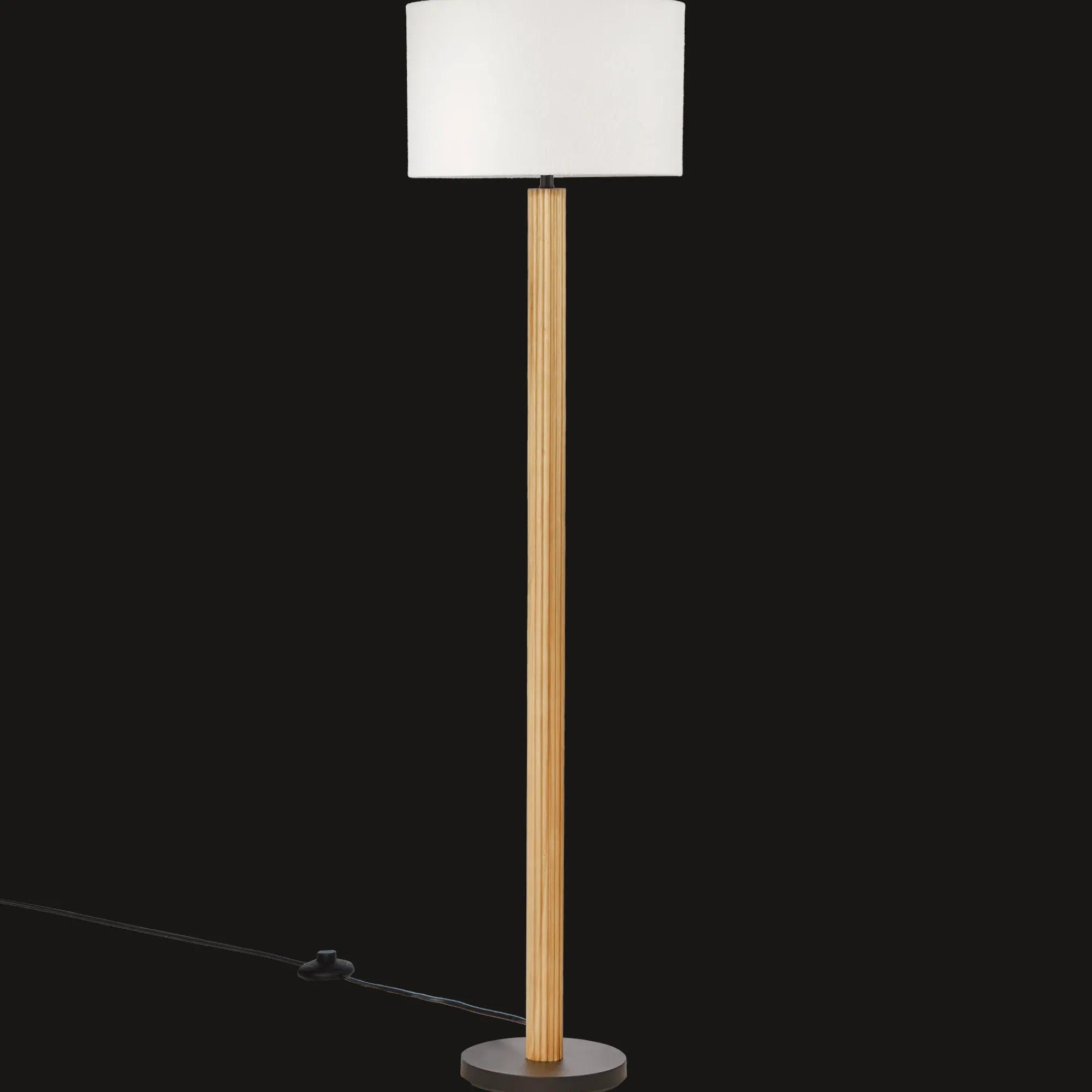 Outlet Bouclair Wooden Floor Lamp