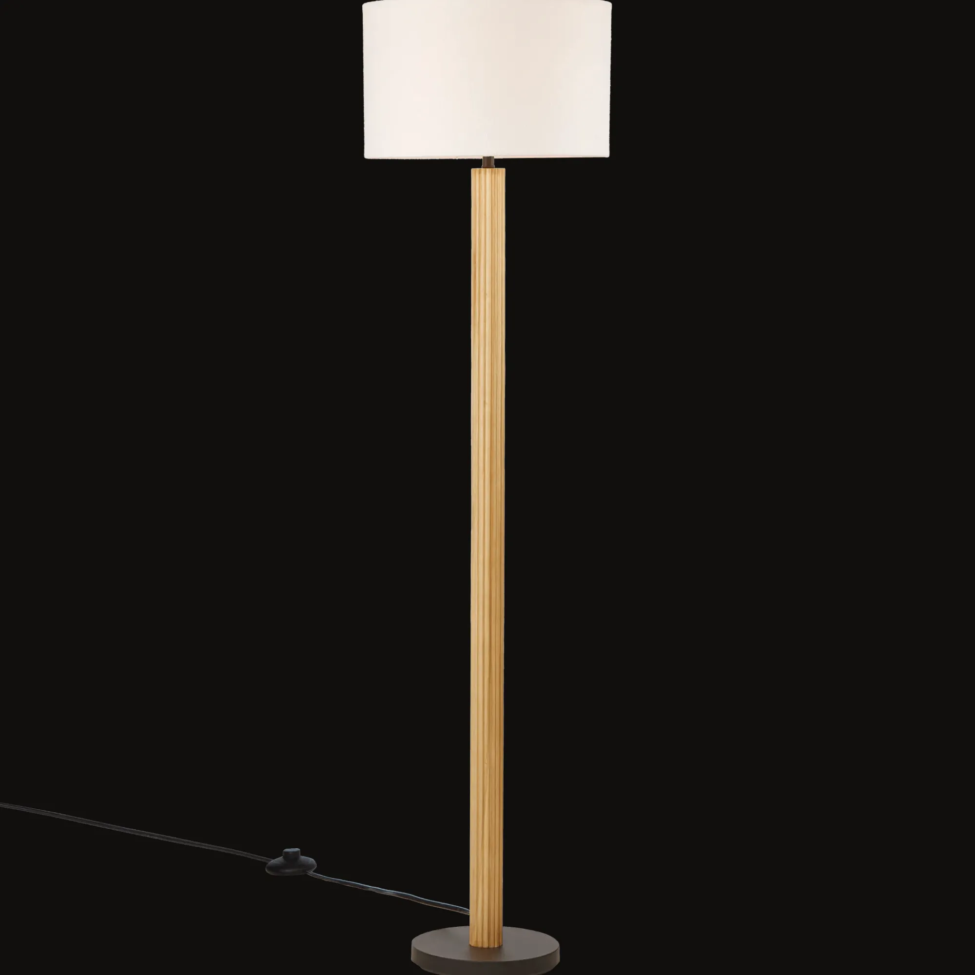 Outlet Bouclair Wooden Floor Lamp