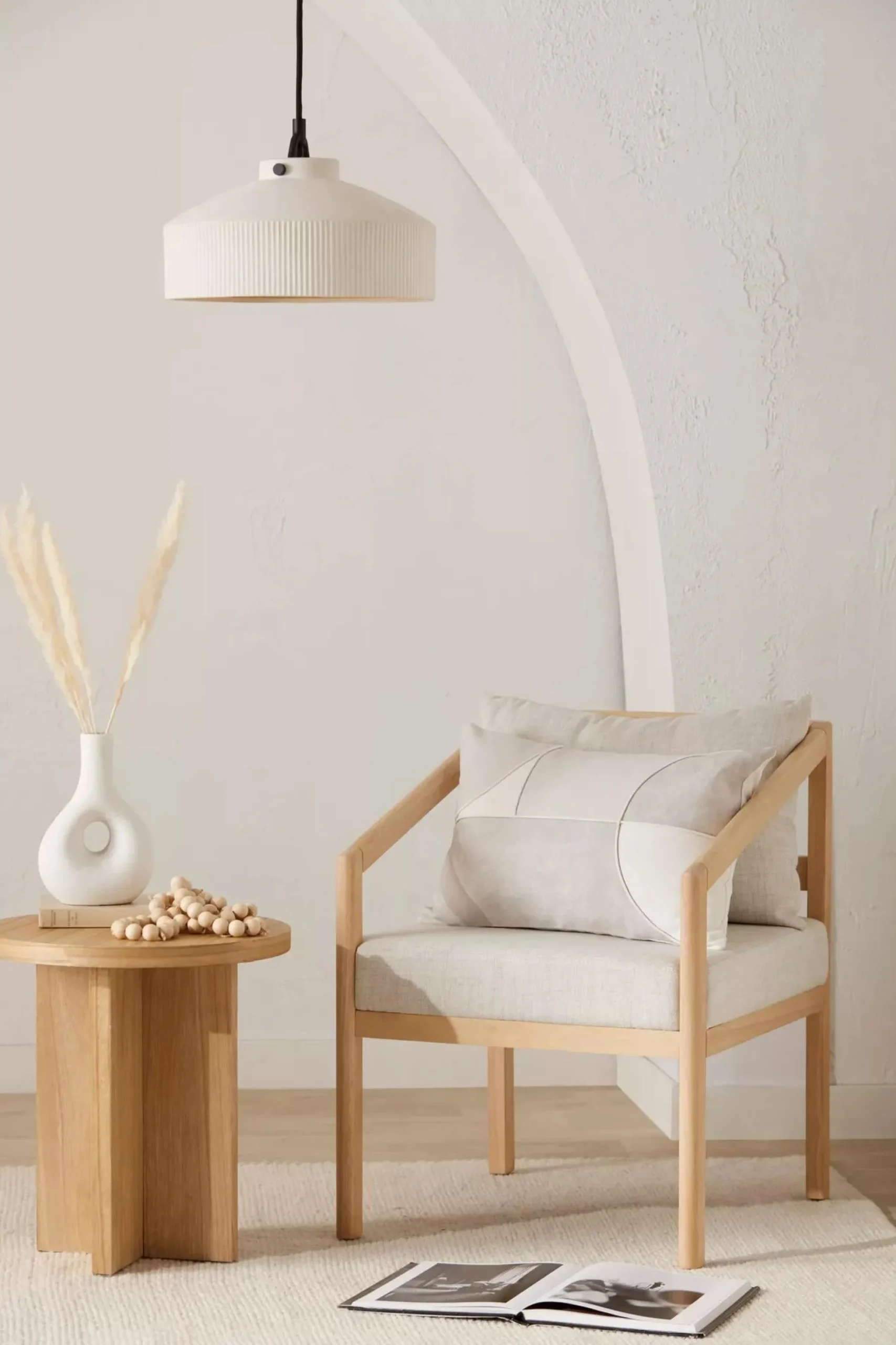 Sale Bouclair Wooden Round Side Table