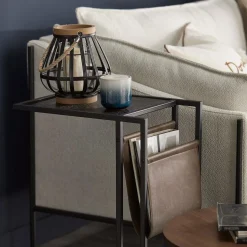 Bouclair Wood-Like & Metal Lantern